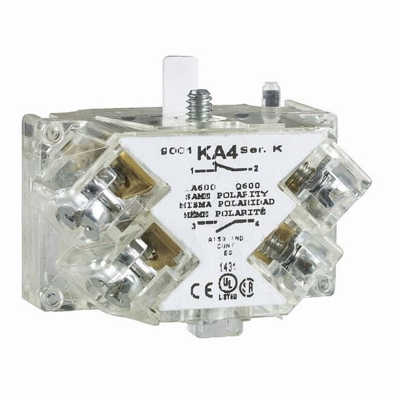 Schneider Electric Contact Block, Green, 1NO, 30 mm 9001KA6