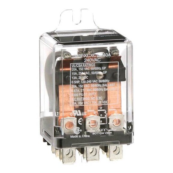 Schneider Electric Enclosed Power Relay,3PDT,20A,240VAC 389FXCXC1-240A