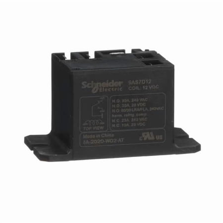Panel Flange, Enclosed Power Relay, Square, 30 A, 5 Pins, Faston Connector