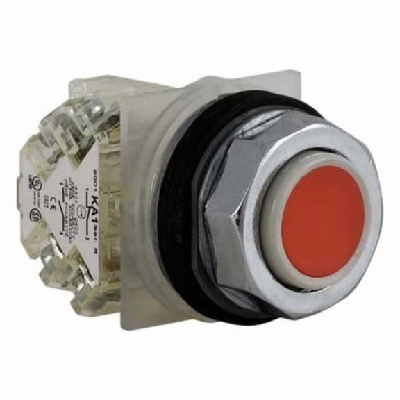 Push Button Operator, 30 mm, SPDT, Red 9001KR3RH13