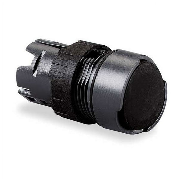 Schneider Electric Flush Push Button,Black,Non-Illum,16mm ZB6AA2