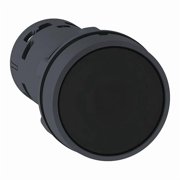 Schneider Electric Push-Button, 22 mm, Black XB7NA25