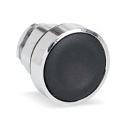 Schneider Electric Flush Push Button,Black,Non-Illum,22mm ZB4BH02