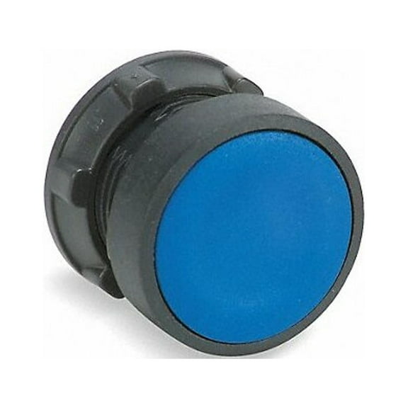 Schneider Electric Flush Push Button,Blue,Non-Illum,22mm ZB5AH06