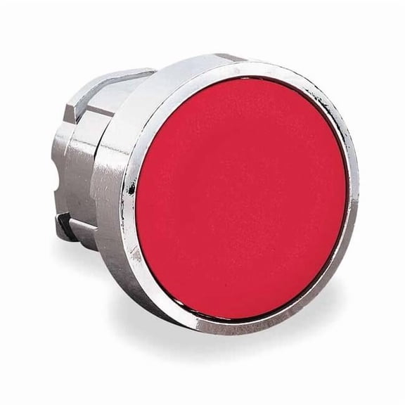 Schneider Electric Flush Push Button,Red,Non-Illum,22mm ZB4BH04