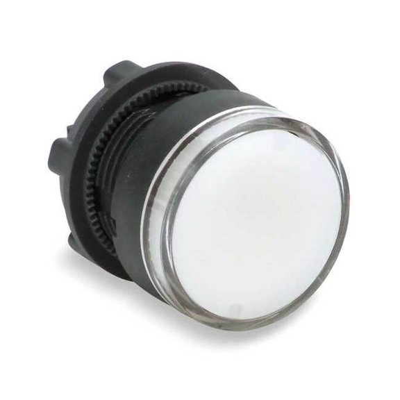 Schneider Electric Flush Push Button, White, No Lamp, 22mm ZB5AW313