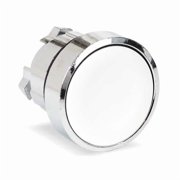 Schneider Electric Flush Push Button,White,Non-Illum,22mm ZB4BH01