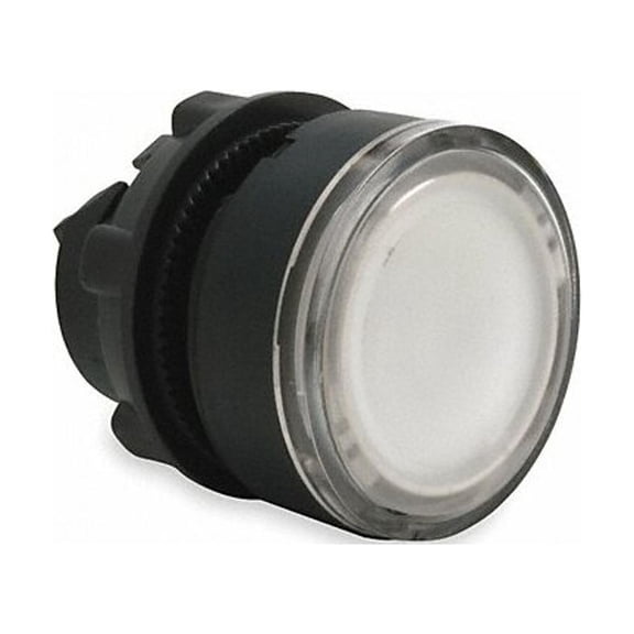 Schneider Electric Flush Push Button,White,Non-Illum,22mm ZB5AA18