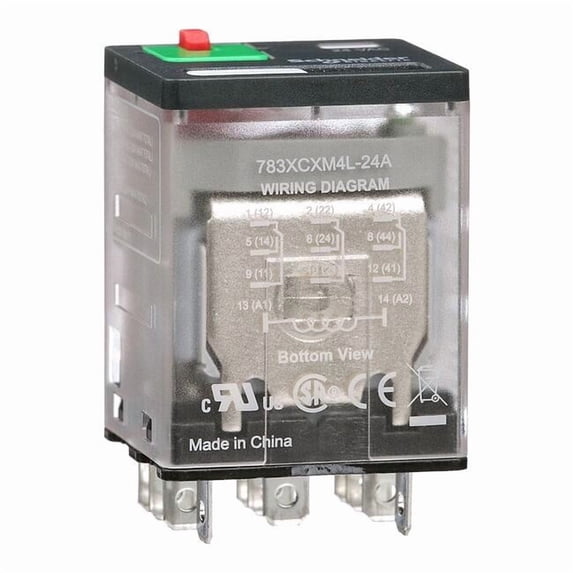 Socket, General Purpose Relay, Square, 15 A, 11 Pins, Faston Connector