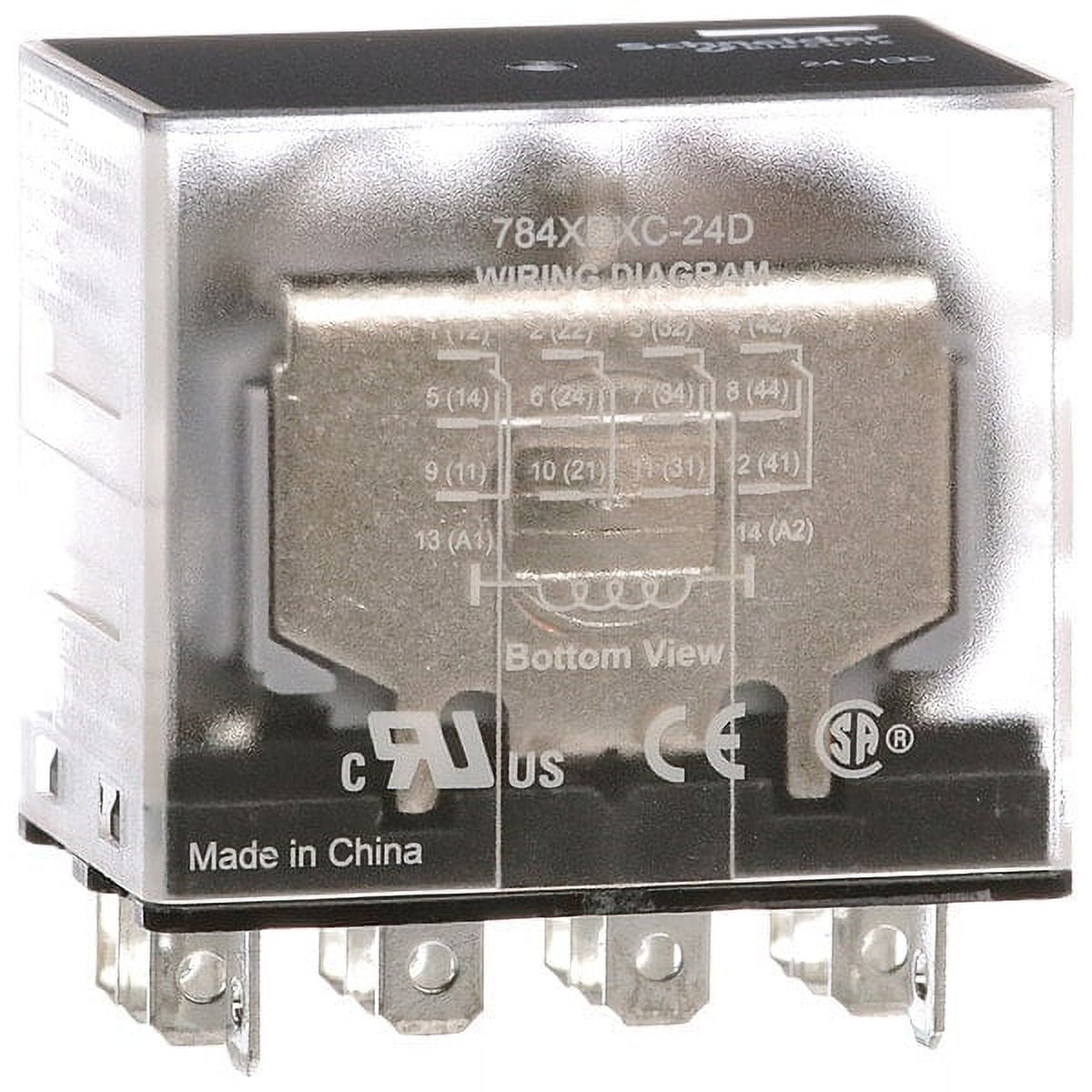 Socket, General Purpose Relay, Square, 15 A, 14 Pins, Faston Connector ...