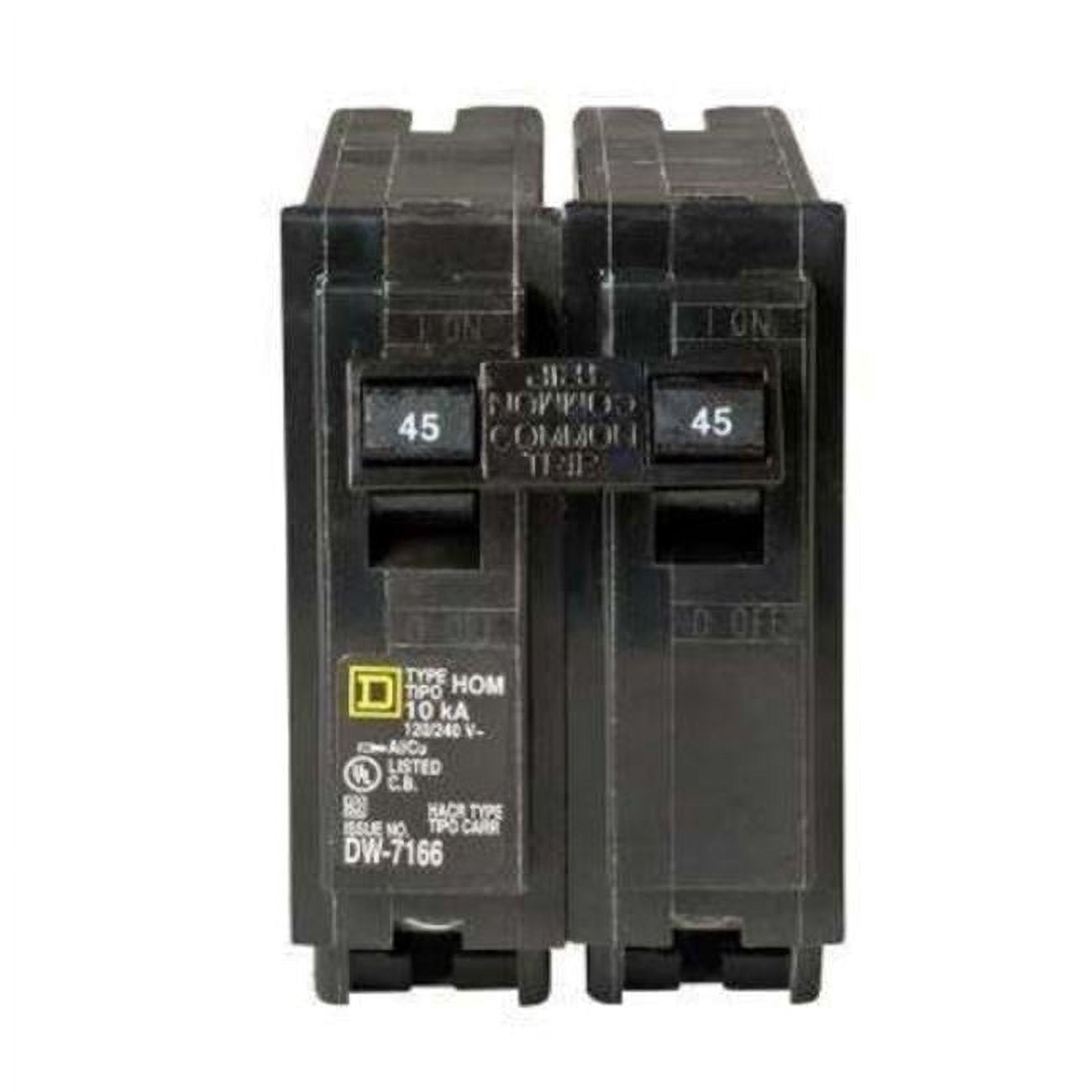 Schneider Electric HOM245CP Homeline Mini 2P Breaker 120 & 240V 45A