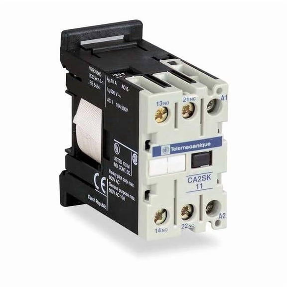Schneider Electric IEC Control Relay,2NO,240VAC,10A CA2SK20U7