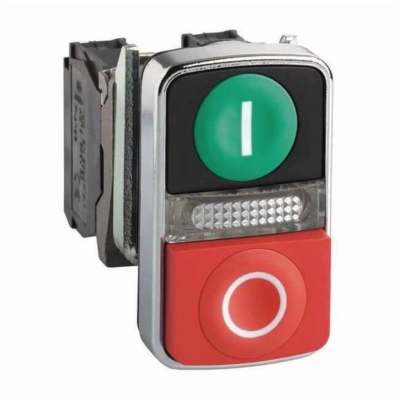 Schneider Electric MultiheadOp,Illm,FulVolt,Grn,Red,1NO/1NC XB4BW73731B5
