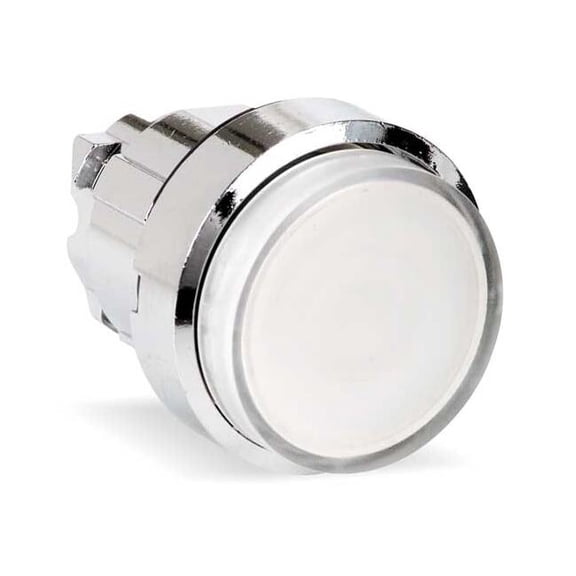 Schneider Electric Illuminated Push Button Operator, 22 mm, White ZB4BH13