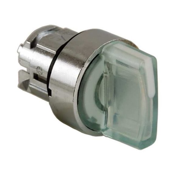 Schneider Electric Illum Selector Switch,3 Pos,22mm,White ZB4BK1313