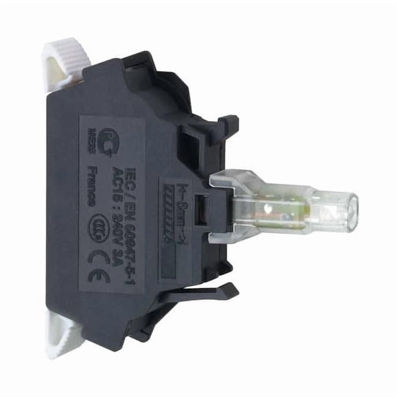 Schneider Electric Lamp Module, LED, 120 V AC, White, 22mm ZBVG15