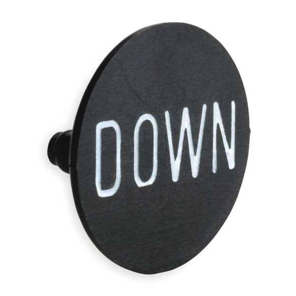 Schneider Electric Legend Plate, Down, Black/Black, Round 9001B254 ...