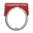 thumbnail image 1 of Schneider Electric Legend Plate,Emergency Stop,White/Red 9001KN205, 1 of 1