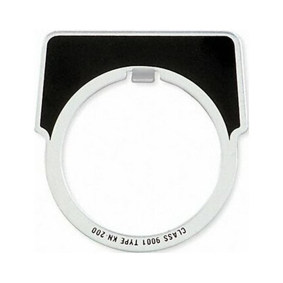 Schneider Electric Legend Plate,Half Round,Up,Black 9001KN311