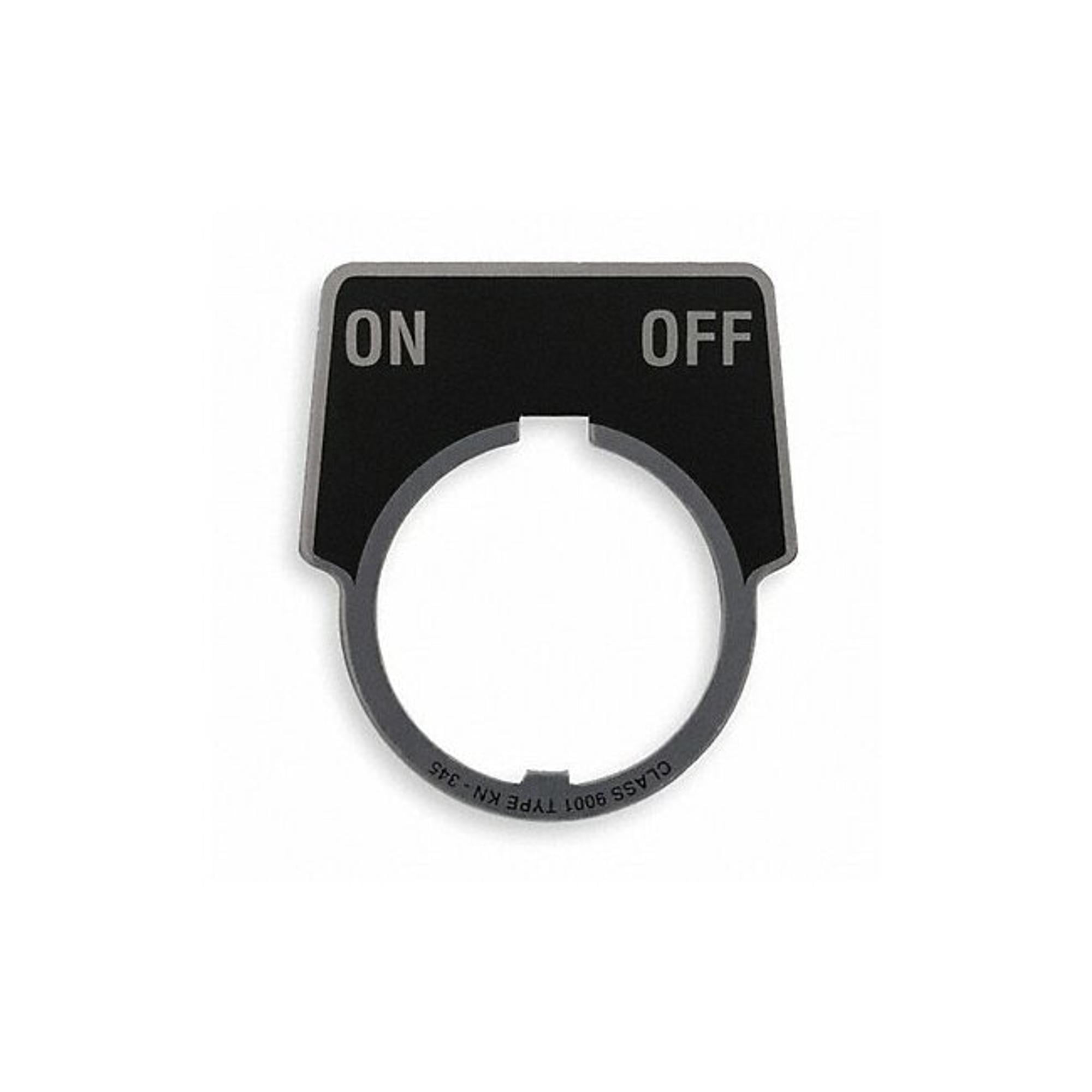 Schneider Electric Legend Plate,On/Off,White/Black 9001KN345 - Walmart.com