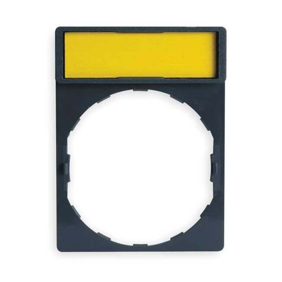 Schneider Electric Legend Plate,Rectangular,White or Yellow ZBY4101