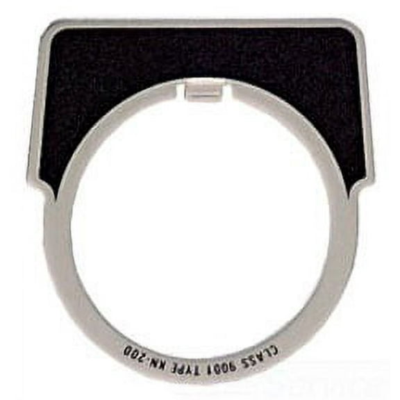 Schneider Electric Blank Legend Plate,Half Round,Black 9001KN200