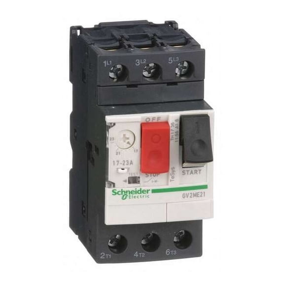 Manual Motor Starter, Not Applicable, 3 P, 3 Phase, Push Button, 23 A GV2ME21