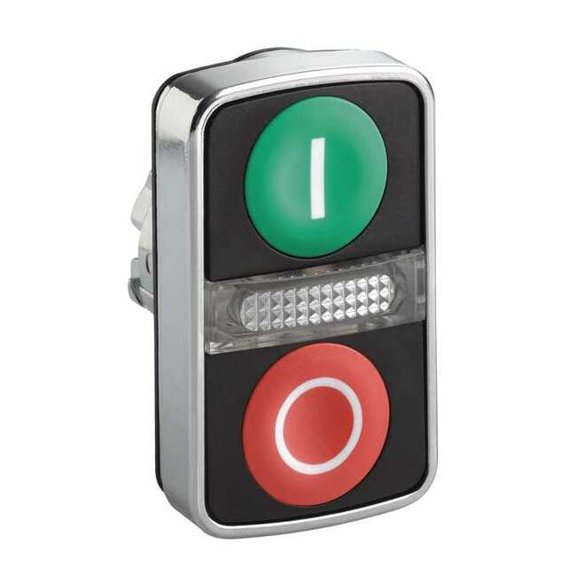 Schneider Electric MultiheadOperator,Grn,Rd,NoLamp,22mm ZB4BW7A3741