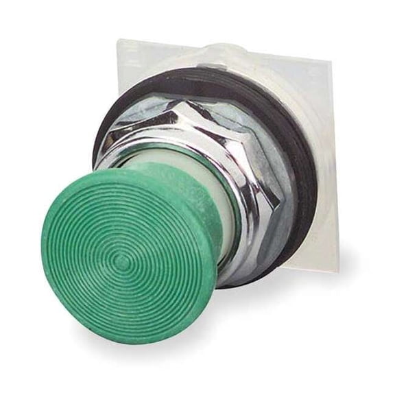 Schneider Electric Mushroom Head Push Button,Green,30mm 9001KR24G