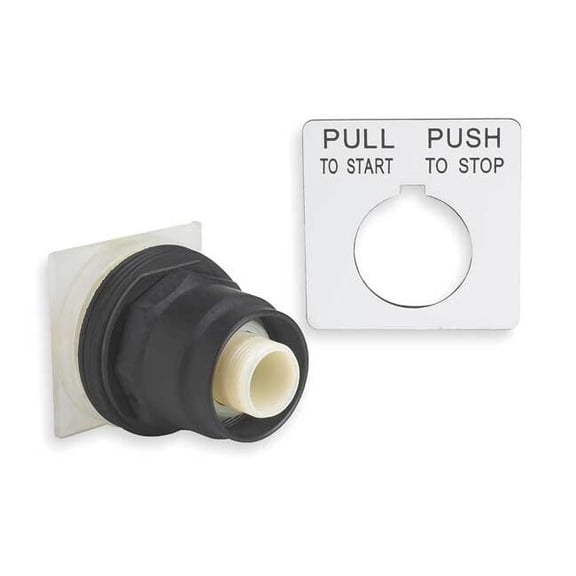 Schneider Electric Mushroom Head Push Button,Non-Illum,30mm 9001SKR9