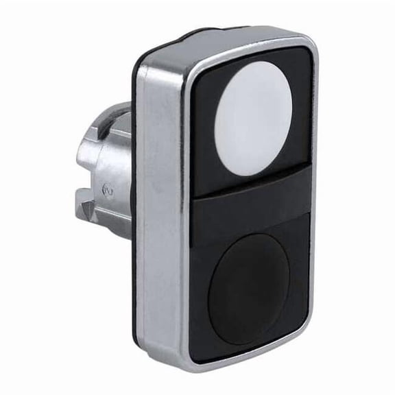 Schneider Electric MultiheadOperator,Blk,Wht,NonIllum,22mm ZB4BA7120
