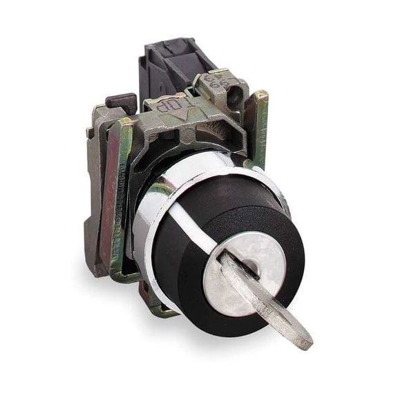 Schneider Electric Non-Illum Selector Swtch,Zamak/SS,Chrome XB4BG21