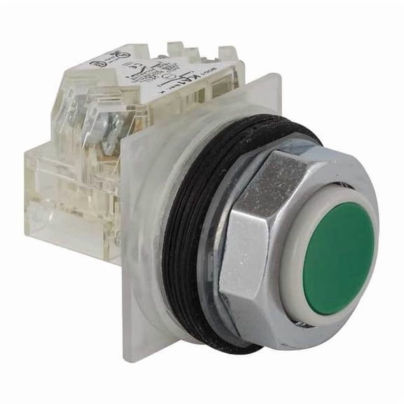 Schneider Electric Push Button Operator, 30 mm, 1NO, Green 9001KR3GH5