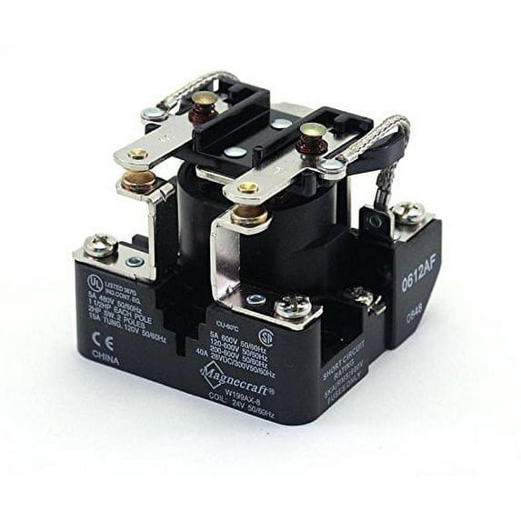 Schneider Electric Open Power Relay, 12V DC, DPDT, 8Pins 199X-12