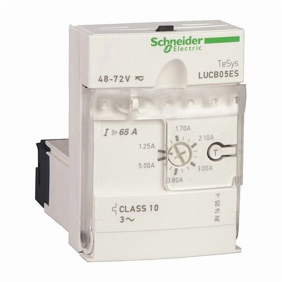 Schneider Electric Overload Module,3 to 12A,Class 10,3P LUCC12FU