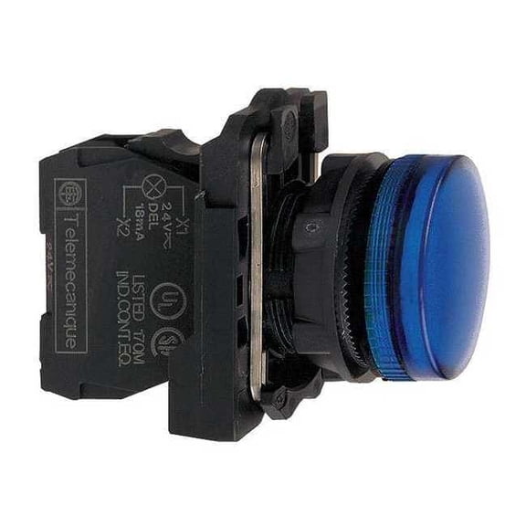 Schneider Electric Pilot Light,LED,120V,Blue XB5AVG6