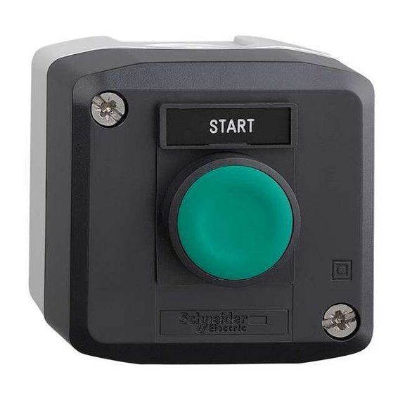 Schneider Electric Push Buttn Cntrol Station,1NO,Start,22mm XALD101H29H7