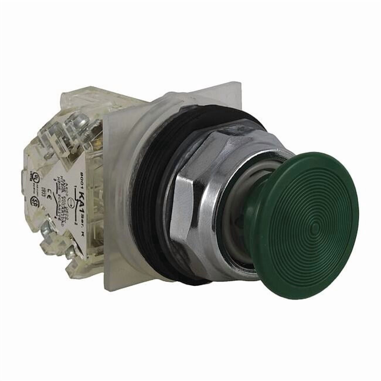 Schneider Electric Push Button Operator, 30 mm, SPDT, Green 9001KR4GH13 ...