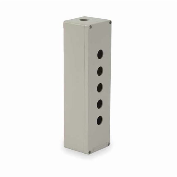 Schneider Electric Pushbutton Enclosure,12.20 in.,5 Holes XAPG59505