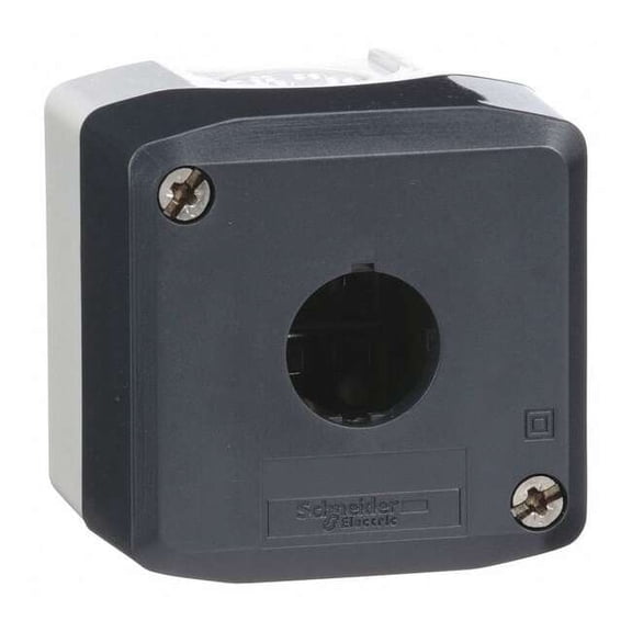 Schneider Electric Pushbutton Enclosure,2.68 in.,Plastic XALD01H7