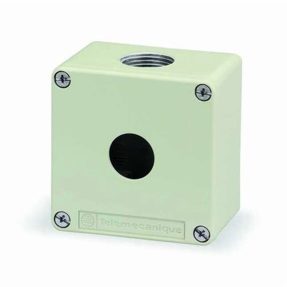 Schneider Electric Pushbutton Enclosure,3.03 in.,Metal XAPG19501