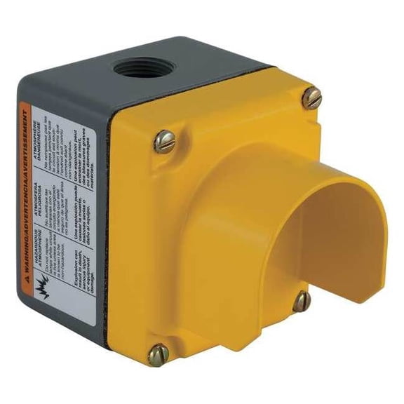 Schneider Electric Pushbutton Enclosure,30mm,1 Hole,Al 9001KYG1Y