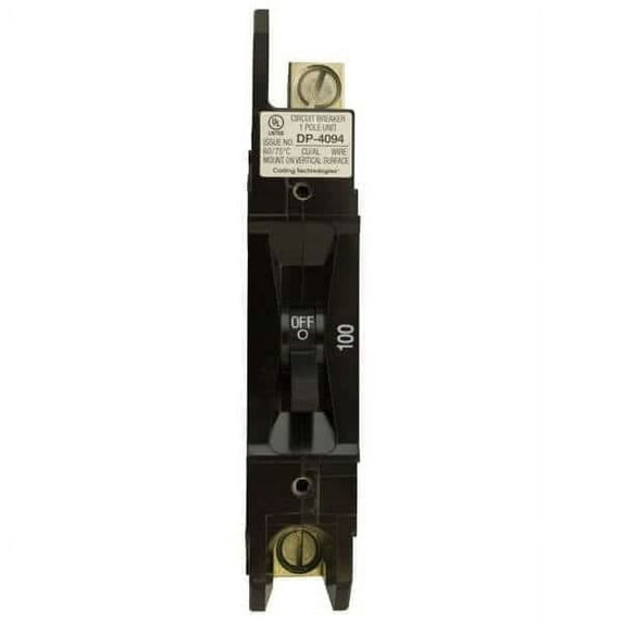 Schneider Electric RNW865DCBRK100 100 Amp Panel Mount Circuit Breaker 125 VDC