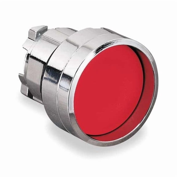 Schneider Electric Recessed Push Button,Red,Non-Illum,22mm ZB4BA46