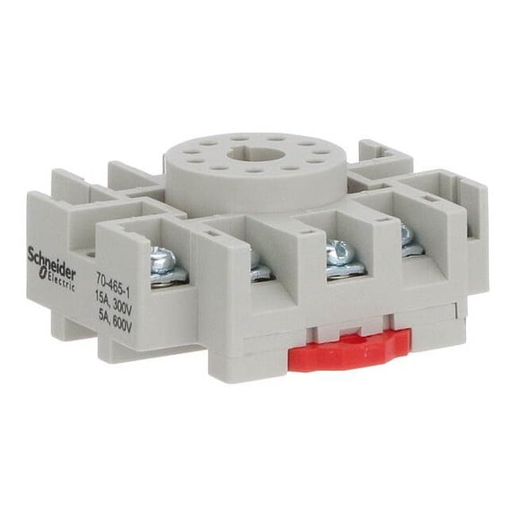 Schneider Electric Relay Socket, Octal, 11 Pins, 15 A 70-465-1