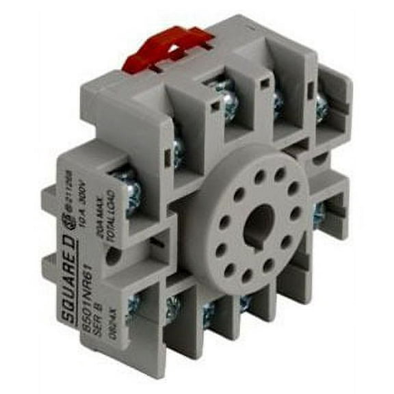 Schneider Electric Relay Socket, Octal, 11 Pins, 15 A 8501NR61