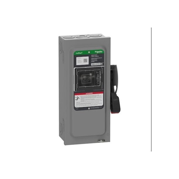 Schneider Electric Safety Switch,3PST,30 A,3 Poles,4 Wires VH321N