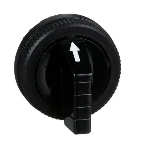 Schneider Electric Selector Switch Knob,Lever,Black,30mm 9001B11