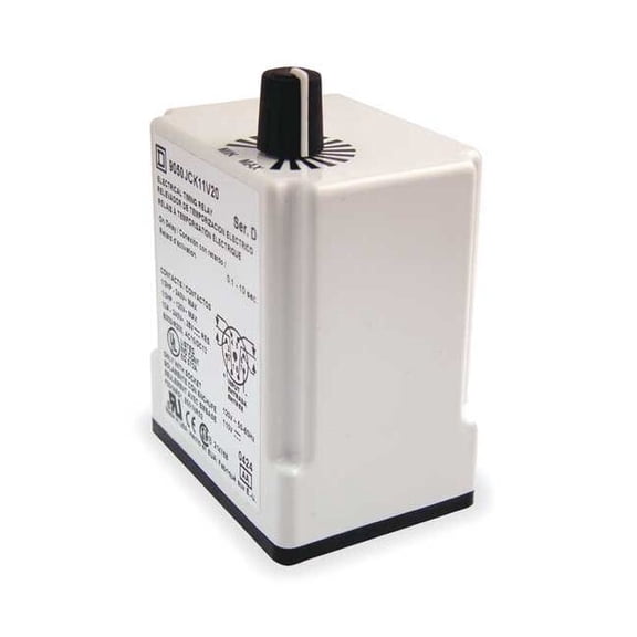 Single Function Time Delay Relay, Octal, On Delay, 1 Functions 24V AC/DC, DPDT