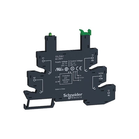 Schneider Electric Slim Interface Relay Socket, 6 A, 5 Pins SSLZRA1 Pack of 10